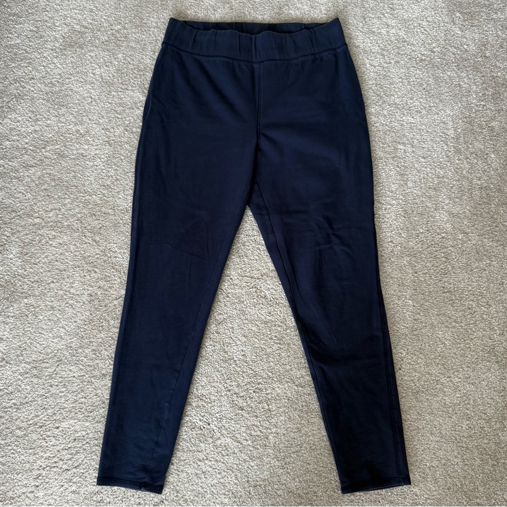 Denim & Co. Duo Stretch leggings in navy blue size M